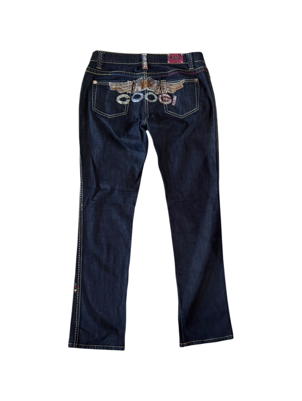 Coogi Y2K Bedazzled Angel Wing Jeans
